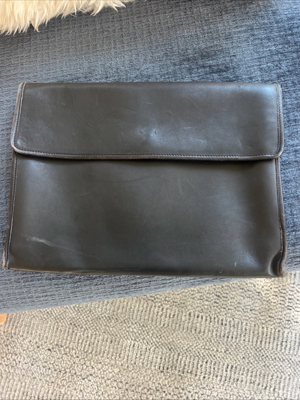 Coach Black Leather Laptop Sleeve